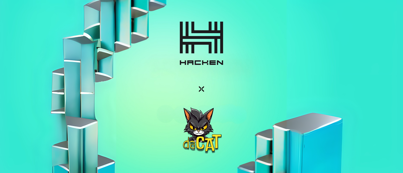 Hacken × daCAT partnership artwork