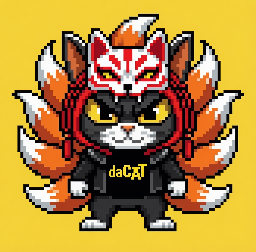 Nine-Tailed Kitsune Mask — HATS n’ daCATs #016