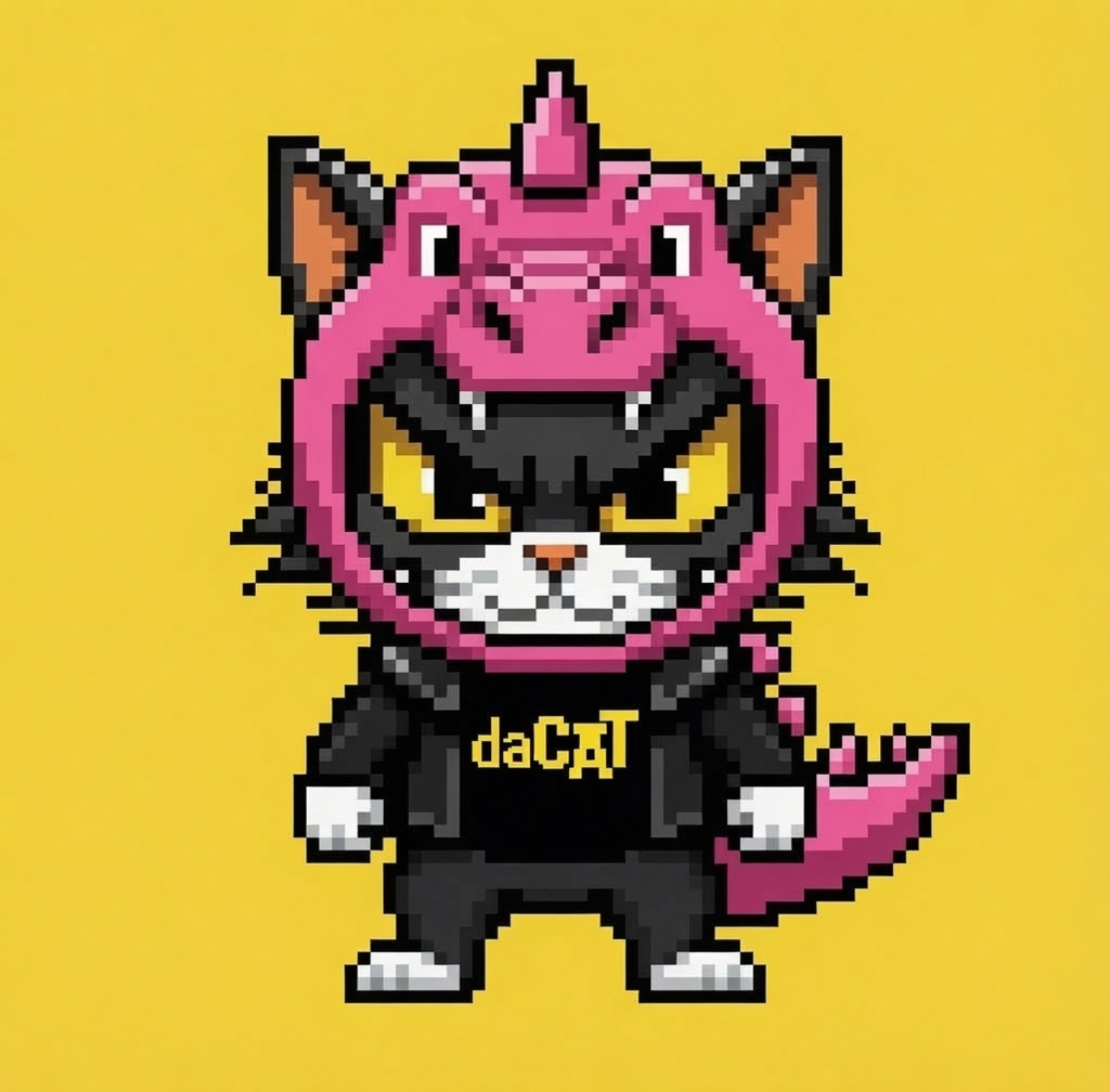 Bubblegum Dinosaur Hood — HATS n’ daCATs #018